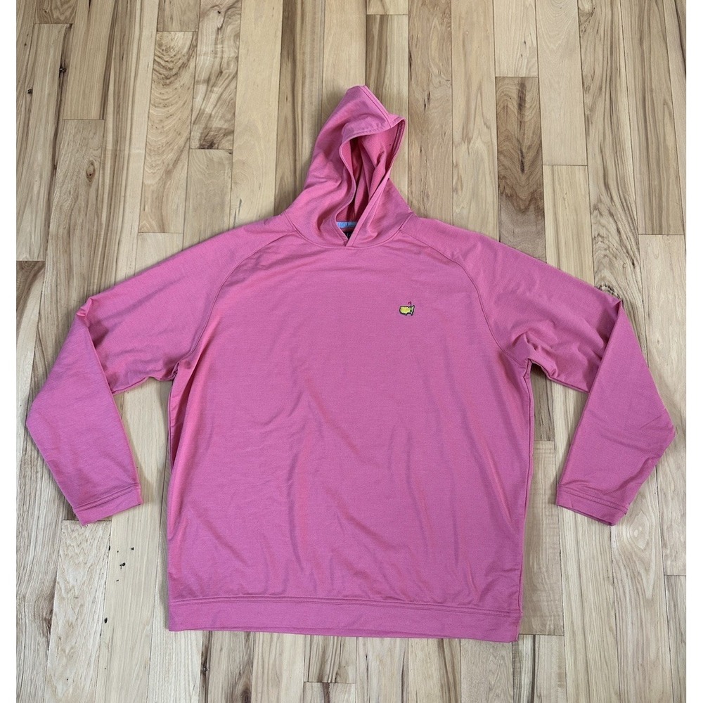Peter Millar Men's Masters Golf Coral Red 2025 Hoodie Size XL